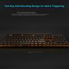 Rapoo V500PRO Single Backlit Mechanical Keyboard, Wired Full-Size Gaming And Office Keyboard for Laptop, 104 Keys, Anti-Ghosting, Red Switches