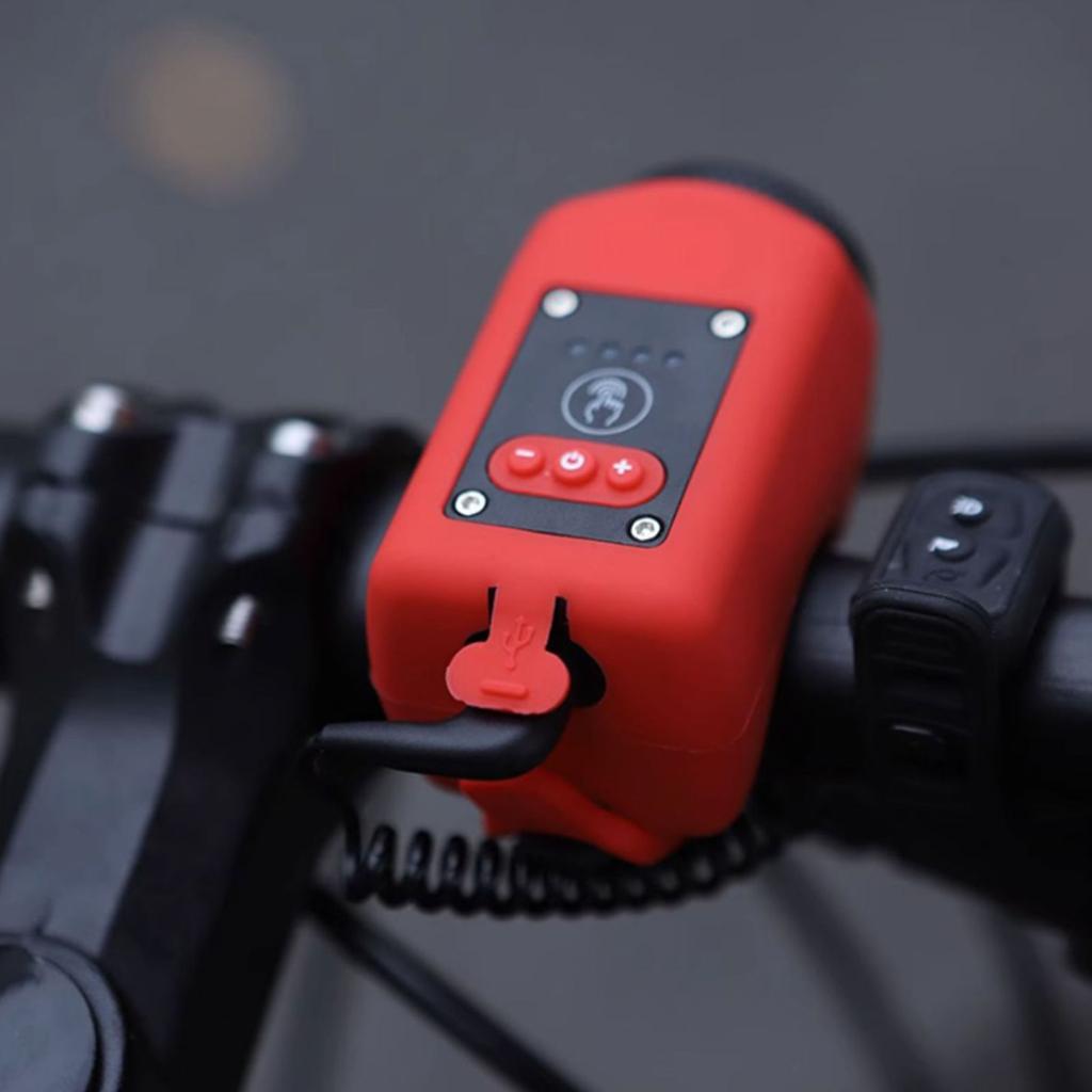 Electric Bike Horn Bike Light Waterproofs Bicycles Front Light 110dB Bicycles Electric Horn Front Headlight Enduring
