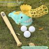Cartoon Whale Baseball Launcher Set: Parent-Child Indoor/Outdoor Sports Toy