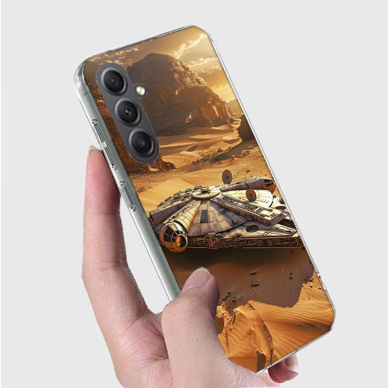 Millennium Falcon In Space Phone Case for Samsung A16 A26 A36 A56 A17 A37 A57 A07 A06 A02S A03 A04S A05S Galaxy Note 20 10 A50S