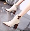 2025 Spring Autumn High Heels Women Ankle Boots Woman Short Boots High Heel Shoes Small Plus Size 30 - 40
