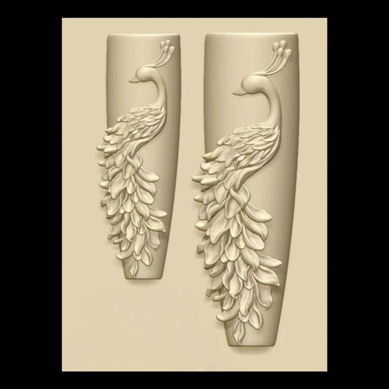 Reusable Peacockbird Carving Silicone Mold For Professional Nail Art Designs Jewelry Making And DIY Accessories