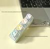 Cute Sticker DIY Button Squeeze Toy Keychain - Stress Relief Pendant