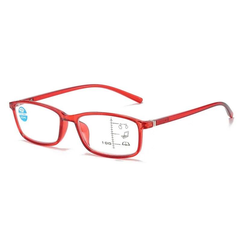 Progressive Multi Focus Reading Glasses Anti Blue Light Near Far Presbyopia Eyeglasses for Men Women 1 0 4 0