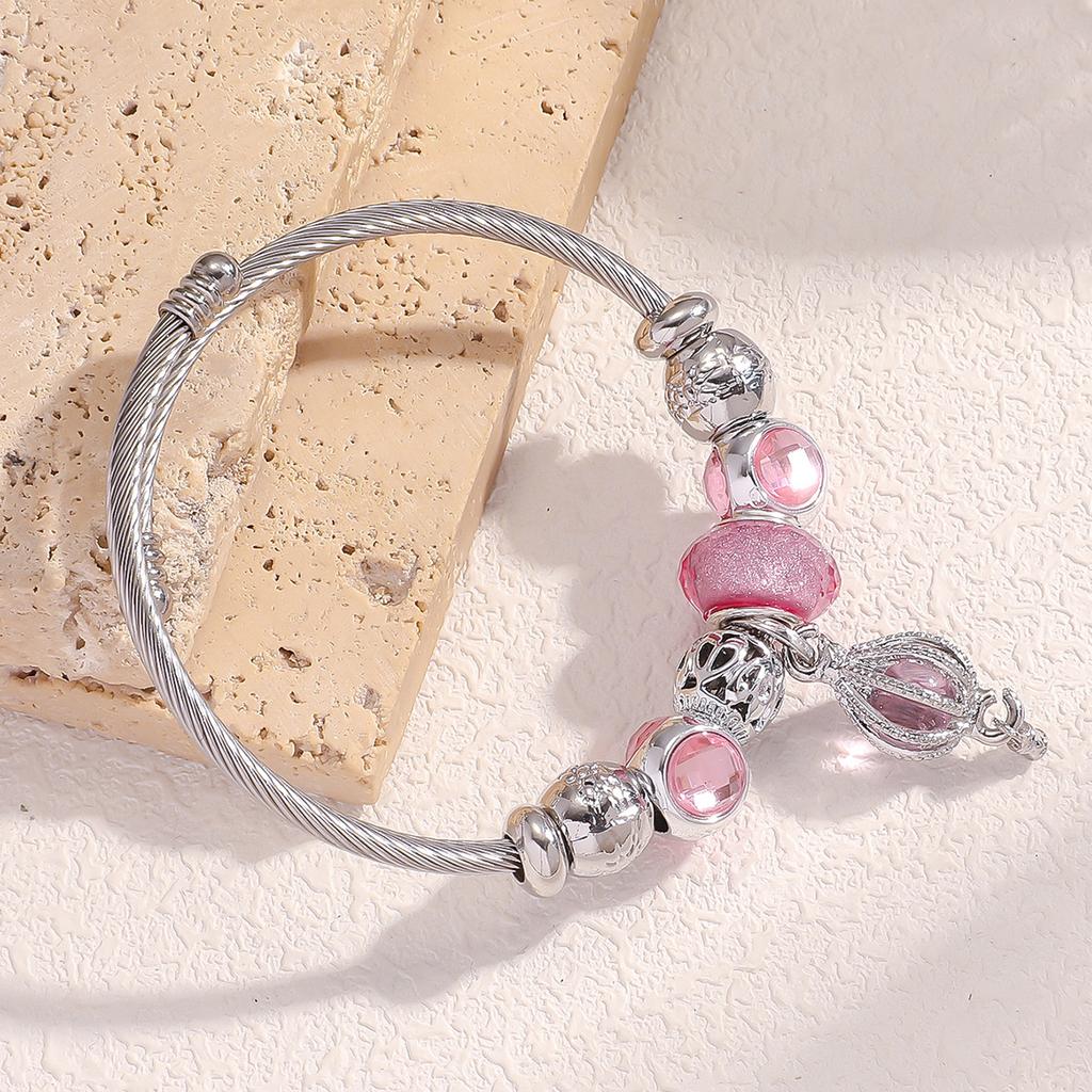 1PC Women's Fashion Pan Family Multi Element Beaded Hollow Bracelet for Date, Travel, Banquet, Party, Festival Dressing Gifts