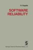 Buch Software Reliability