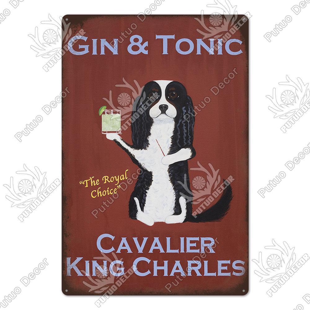 Mfoever Tin Decor Gin Brand Vintage Wine Tin Sign Metal Alcohol Plaque for Home Kitchen Bar Pub Club Man Cave Decoration Wall Decor