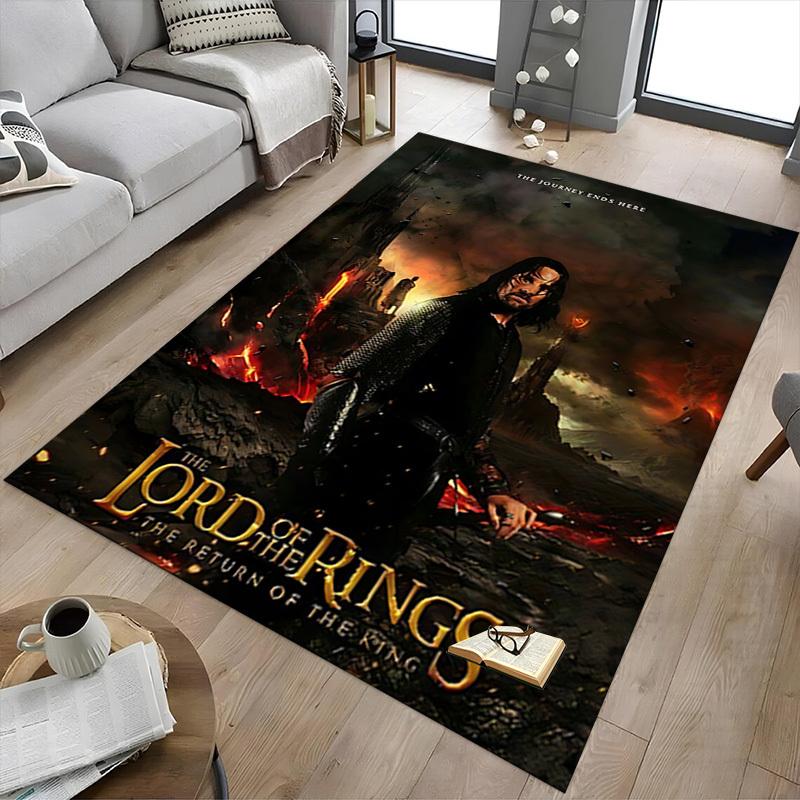 1pc Journey Ends Here Return Of The King Carpet, for Home & Office Decor, Desk Chair Carpet, Festive GiftL1348