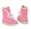 Autumn and Winter New Snow Boots Woman Warm Lace Up Anti-skid Medium Tube Boots Large Size Casual Flat Shoes Woman 458