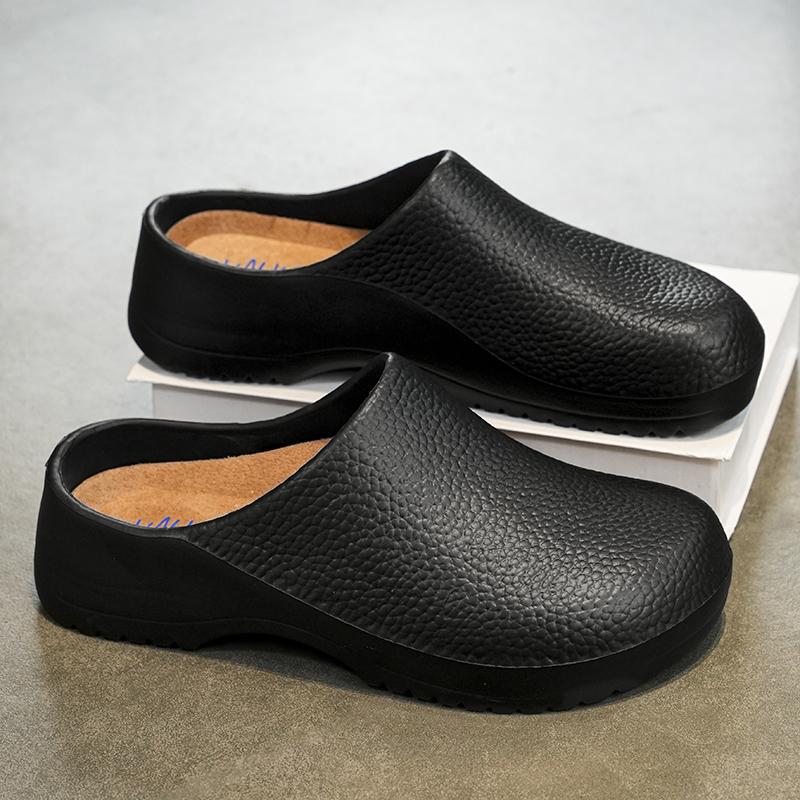 Men S Summer Sandals El Kitchen Non-Slip Oil-Resistant Chef Shoes Safety Men S Shoes Breathable Comfortable Flat Work Xl 47 36-37