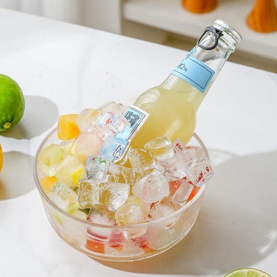 6 Compartments Ice Cube Maker, Ice Cube Mold with Sealed Flip Cover, Easy Demolding Food Grade Stackable Design Ice Tray