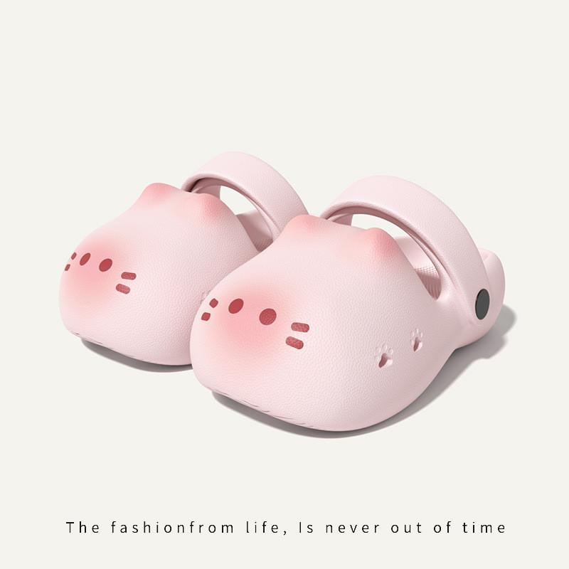 Cat Plush Sandals With Non Slip Eva Sole For Kids And Adults