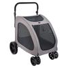 Wózek dla zwierząt 4 koła Pies Stroller Carrier Pojemność 160lbs Przenośny
