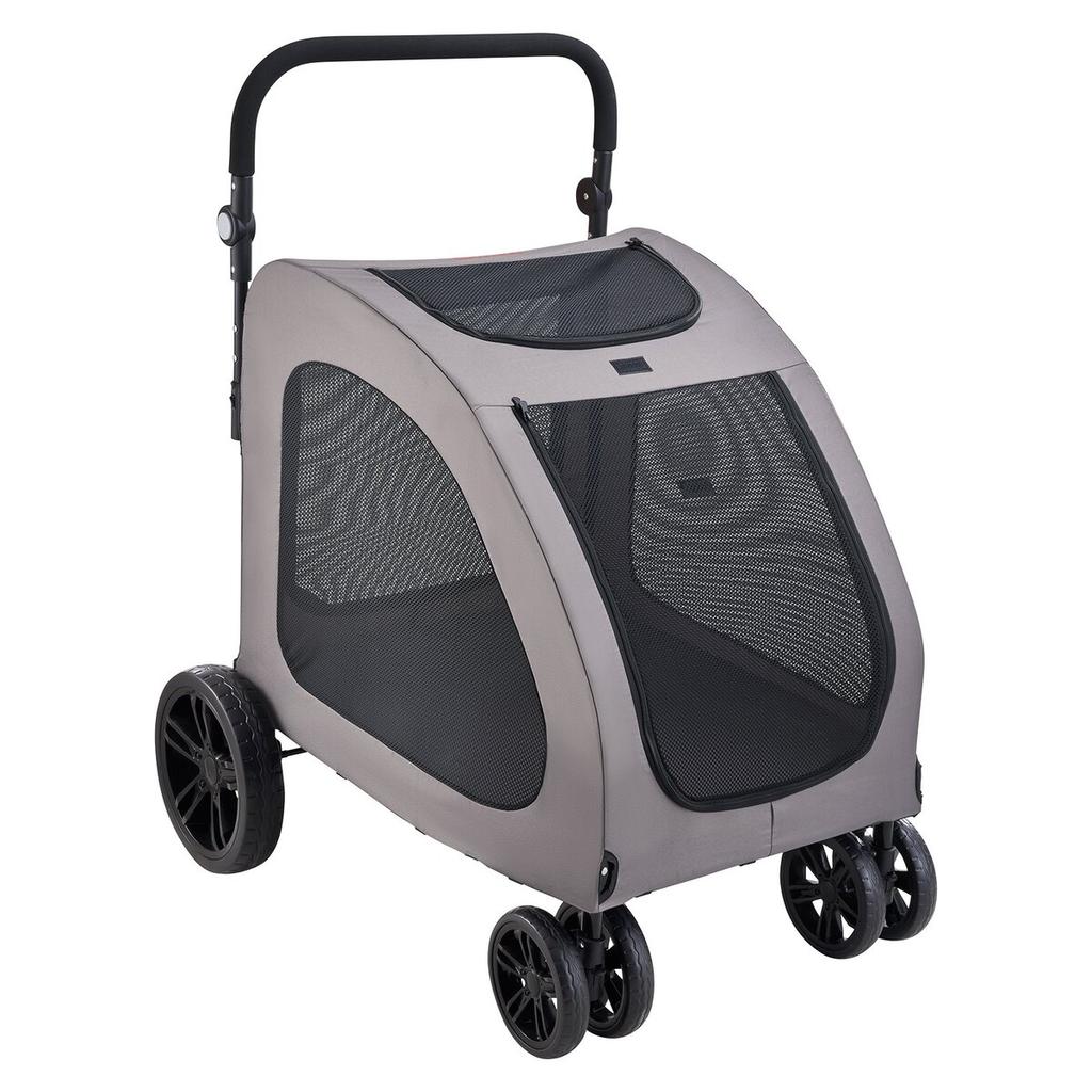 Wózek dla zwierząt 4 koła Pies Stroller Carrier Pojemność 160lbs Przenośny