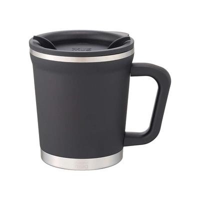 THERMO MUG Stainless Steel Double Black Mug,