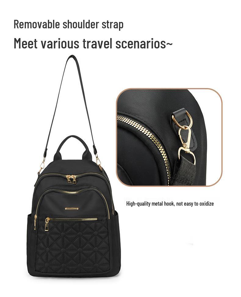 Women's Lightweight Travel Backpack - Large Capacity, Diamond Lattice Design