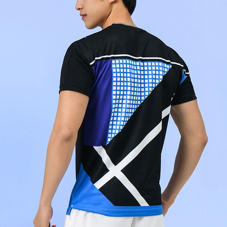 Li Ning Quick-Dry Cool Sweat-Absorbing Color-Block Training T-Shirt Men Tops Black AAYR201-3