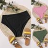 JYL-BK137 Solid Triangle Bottom, European Size Comfortable Swimwear For Ladies