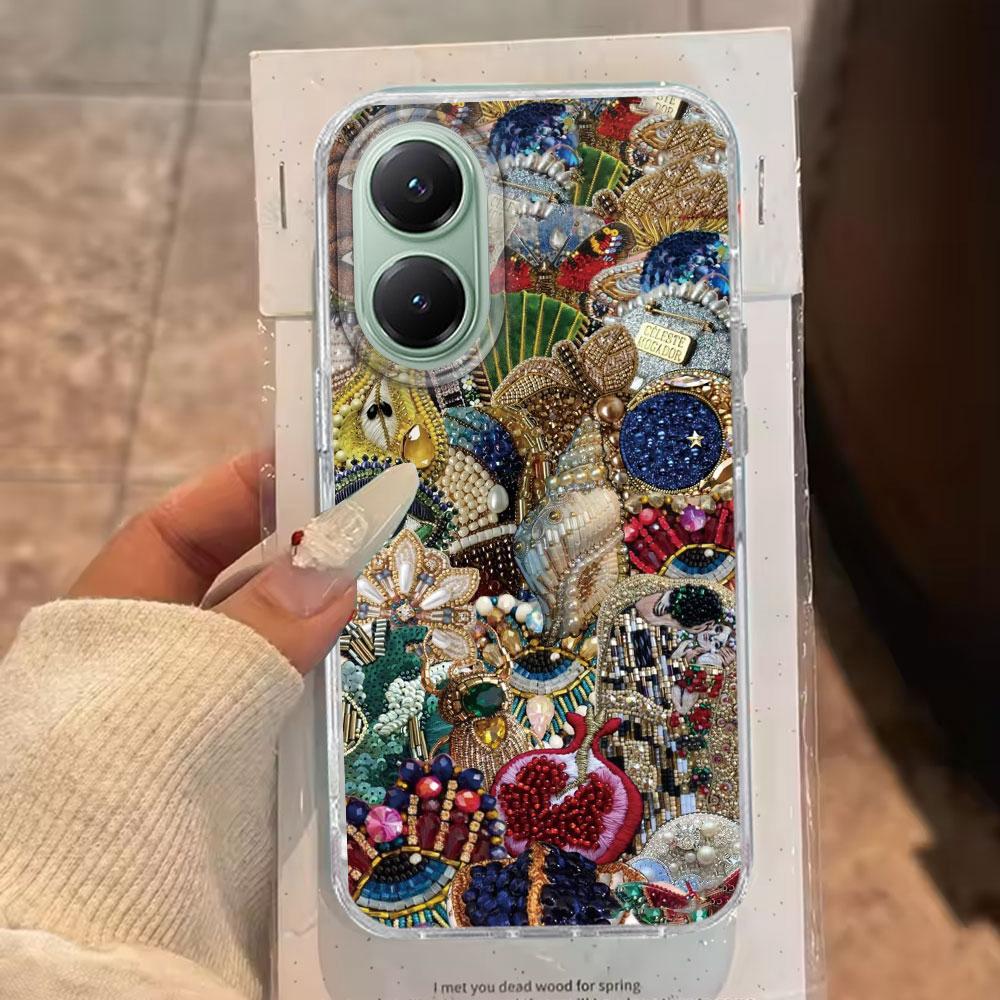 Planet Fruit Sun Eye Water Texture Women Girls Phone Case for Xiaomi Poco X5 X7 M6 Pro X6 X3 Pro NFC C75 C71 C65 C61 M5S Cover
