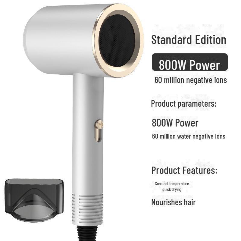 Celebrity Hair Dryer: Powerful Wind, Blue Light, Hot/Cold Dual Temp, Ideal for Home & Student Use