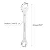 1/2pcs Thin Open End Wrench 5.5-32mm Metric Sandblasting Plated Stainless Steel Double Ended Slim Spanner for General Repairs