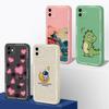For Samsung Galaxy A04 A04E M04 M 04 Phone Case Cover Luxury Fashion Soft Liquid Silicone Square Screen Protector Phone Bag Matte For Samsung Bumper
