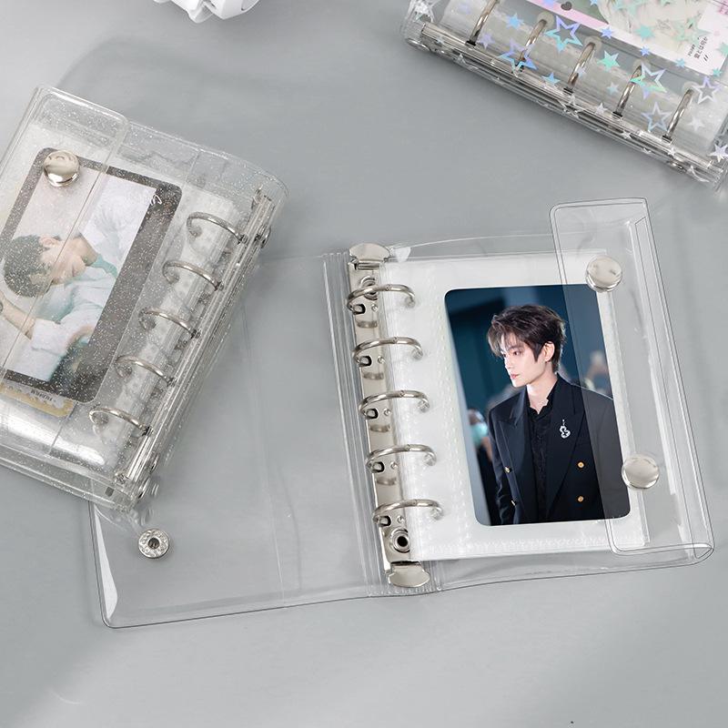 M5 Portable A6/A7 Binder Album with Transparent PVC Cover for Idol Photocard Storage