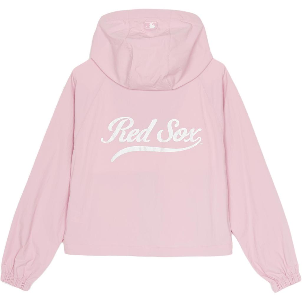 New MLB SS25 Trench Coat Women's Pink 3FWJV0153-43PKM