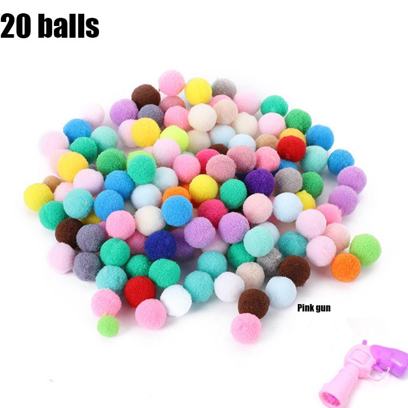 

Cat toys Cat Plush Ball Shooting Gun Silent Toy Interactive Relief Self Hi Fun Micr Elastic Static Sticking Fur Balls