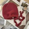 Knitted Wool Hat Women's Autumn and Winter New Versatile Straps, Warm Windproof Ear Protectors, Big Head Circumference Dual-purpose Bag Hat