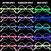 Colorful Light Up Glow Glasses 5/10Pcs Glow In The Dark Fluorescent Eyewear for School Dance Prom Night Party Events