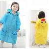 Cartoon Kids Raincoat Waterproof Thickened Full Body Poncho Cute Animal Hooded Rainwear For Boys Girls Outdoor School Daily Use