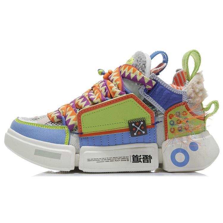 

Новые низкие повседневные кроссовки LiNing ACE Remake для женщин, переливающиеся зеленые AGWR020-2 39