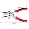 8 Inch Electric Argon Arc Welding Auxiliary Protective Pliers, Carbon Steel Gas Welding Long Nose Clamping Pliers
