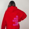 Womens Hooded Sweatshirt Streetwear Loose Fit Long Sleeve Printed Pullover Casual Top