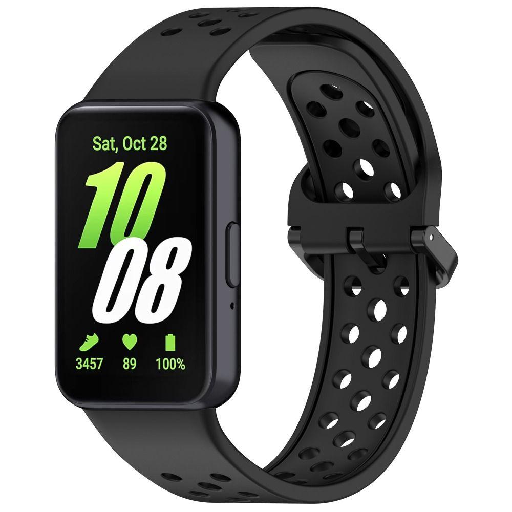 Prodyšný silikonový řemínek k hodinkám náhradní měkký náramek na hodinky pro Samsung Galaxy Fit3