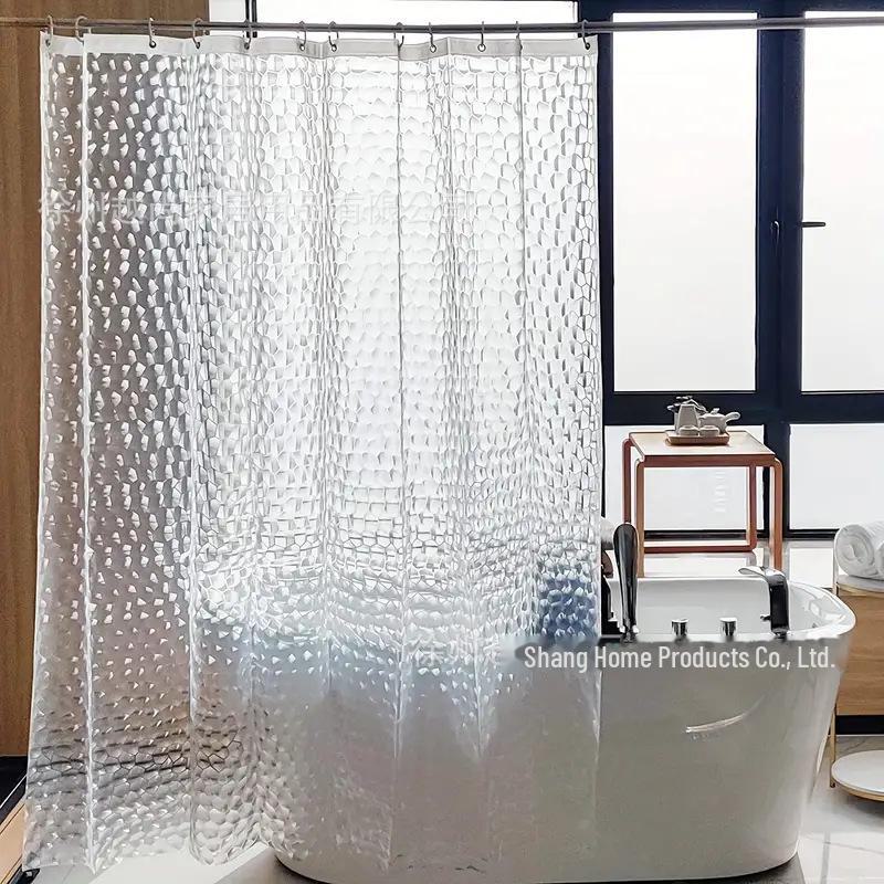 

Утолщенная 3D занавеска для душа PEVA для ванной комнаты и туалета Curtain 80*180