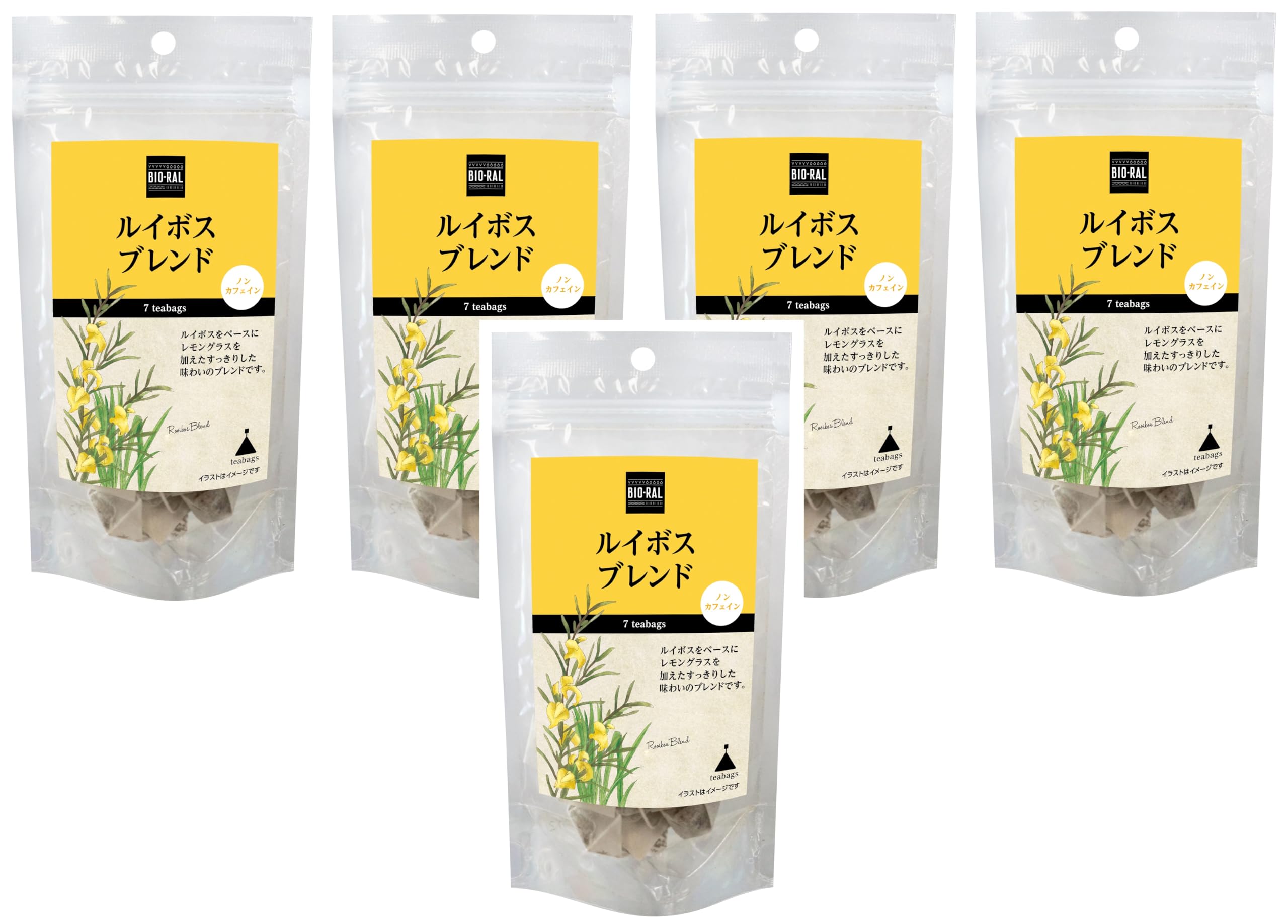 Bioral Herbal Tea Rooibos Blend 7 bags x 5 packs