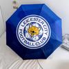 Leicester City Football Club  Pattern, Automatic Folding Umbrella, Portable and Foldable Design, 8 Ribs, a Christmas or Birthday Gift.