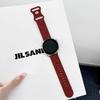 18mm 20mm 22mm Rose engrave Band for Samsung Galaxy Watch 654 40mm 44mm Gear S3 Silicone Cute Strap Classic 43mm 45mm Active 2