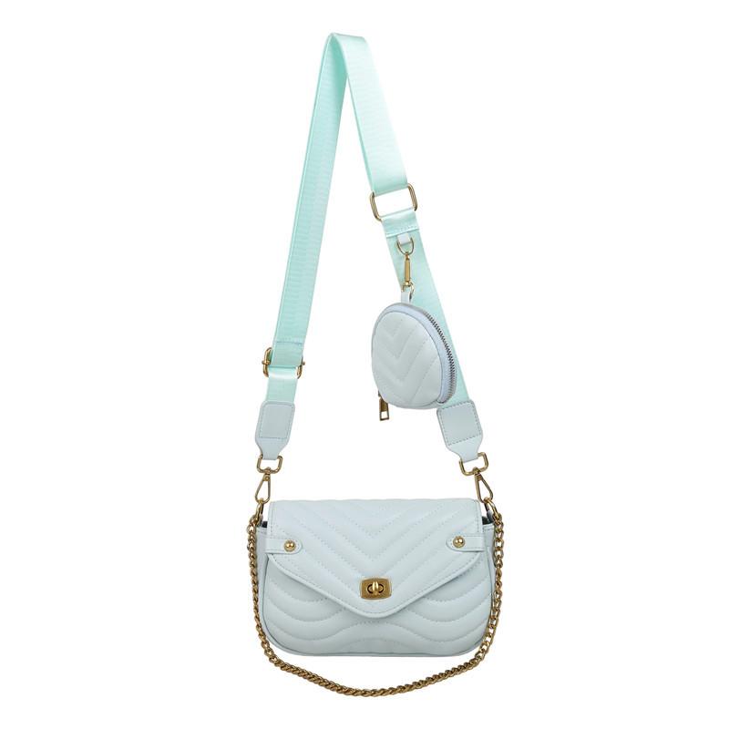 Textured small bag women's new women's bag summer shoulder bag textured fashion messenger small square bag