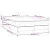 Box Spring Bed with Mattress Black 140 x 190 cm Fabric
