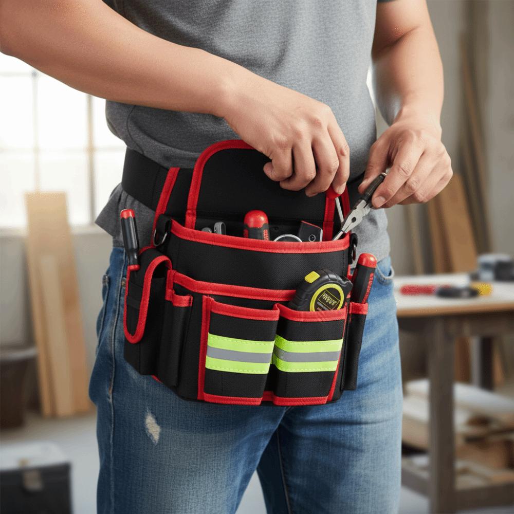 Wear-Resistant Oxford Cloth Electrician's Tool Bag One-Piece Design Portable Repair Bag  Woodworker
