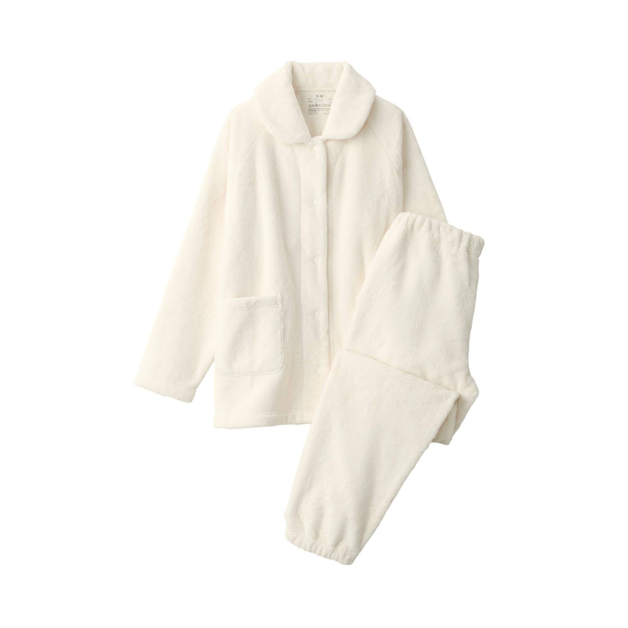 

MUJI Women s Anti-Static Wearable Blanket Pajamas, FD1I9A4A, Ivory, Size Small