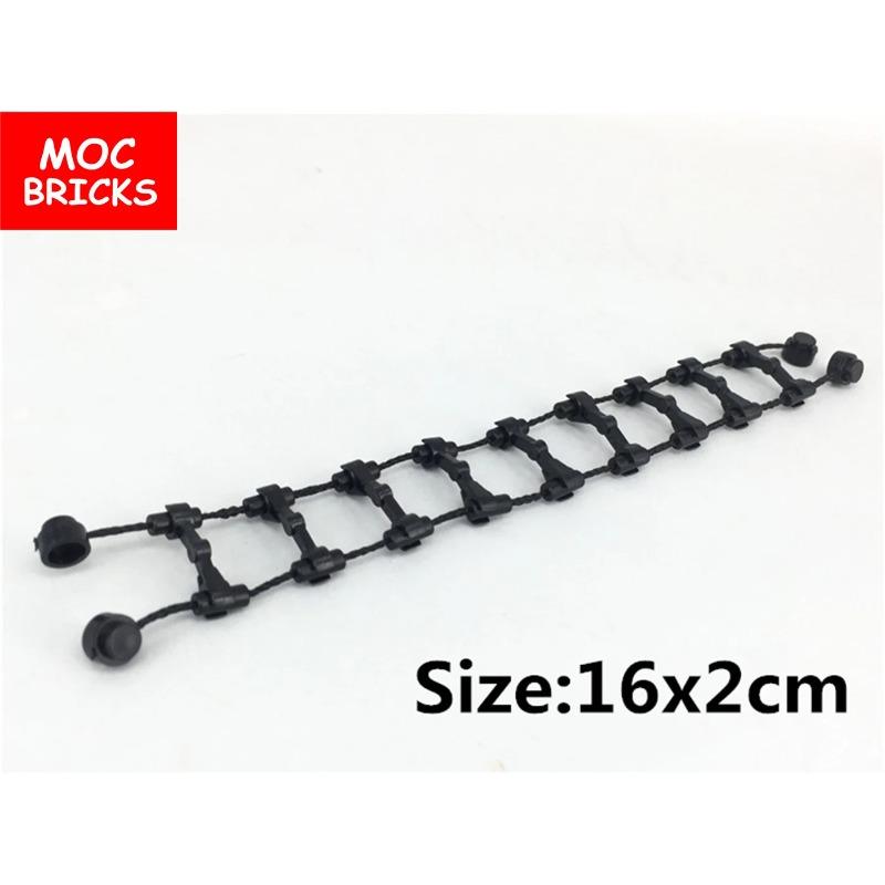 MOC Bricks Soft Ladder Rescue Ladder Model Action Figure Toy Kids Educational Building Blocks Assembled gifts