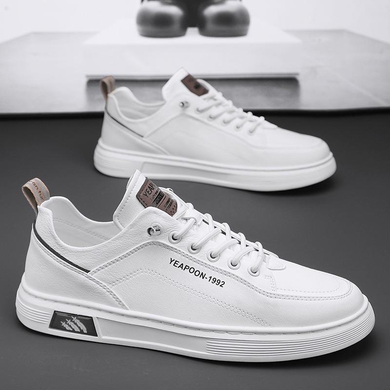 Spring Men's Shoes New Breathable Little White Shoes Men's Trend Versatile One-pedal Board Shoes Non-slip Student Sports Shoes