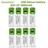 3800 mAh Rechargeable AA 1.5V Alkaline Battery - UN38.3/CE Certified, Environmentally Friendly, Up to 2000 Charge Cycles for Rem