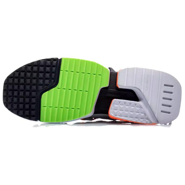 Li Ning Pan Gu Slip Resistant Abrasion Resistant Balance Low top Chunky Sneakers Men's Black Gray AGLP201