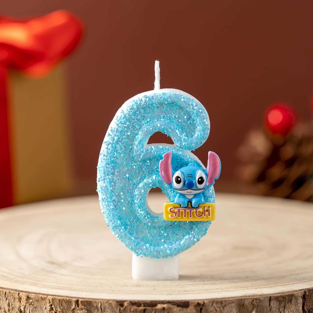 Cartoon Animal Number Candles for First Birthday Cake Decoration - Handmade Party Ornaments