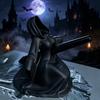 1D Printed Halloween Ghost Pen Holder Hooded Dark Gothic Phantom Pencil Rest Novelty Robe Stationery Display Rack